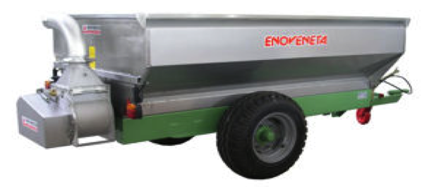 HARVESTING TRAILER with pump with elliptical rotor